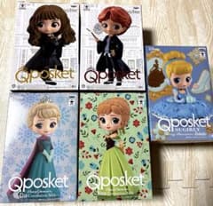 ア*ア様 未開封　Qposket 5体 アナと雪の女王　シンデレラ　ハリーポッタのサムネイル