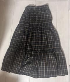 古着 チェックロングスカートのサムネイル