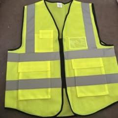 二枚セット反射ベスト 交通安全 ビブス 交通安全 運動 工事現場 交通整理のサムネイル