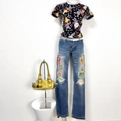 y2k❤️00s HYSTERIC GLAMOUR ワッペンロゴ ローライズデニム y2k❤️00s HYSTERIC GLAMOUR ワッペンロゴ ローライズデニム - メルカリ