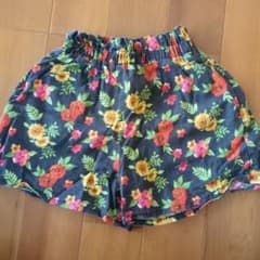 GLOBAL WORK 花柄 ハーフパンツ Lサイズのサムネイル