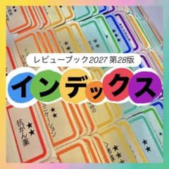レビューブック2027対応 インデックス 9色カラー - メルカリ