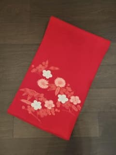 名古屋帯 お太鼓柄 赤系 帯 おしゃれ 上品 高級 お茶会 - メルカリ