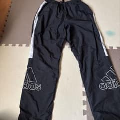 adidas ブラック ジャージパンツのサムネイル