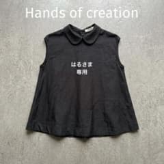 Hands of creation 丸襟ノースリブラウス FREE SIZEのサムネイル