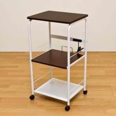 コンセント付　レンジ台　WAL/WH 定価20000円相当のサムネイル