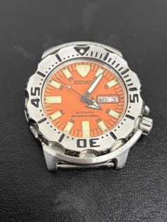 稼働品）SEIKO ダイバーズウォッチ オレンジモンスター ベルトなし 