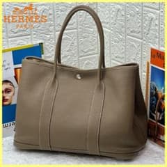 極上 エルメス ガーデンパーティー PM ネゴンダ エトゥープ A4 - メルカリ