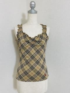 レアカラー】BURBERRY BLUE LABEL シャーリング キャミソール - メルカリ
