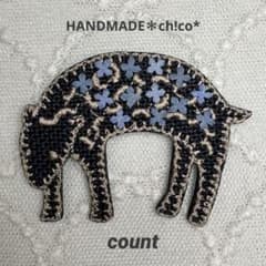 2491＊ブローチ【count】ミナペルホネン生地使用ꕤハンドメイド - メルカリ