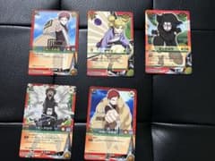 NARUTO ナルトカードゲーム 砂漠の我愛羅 テマリ カンクロウ ほか5種