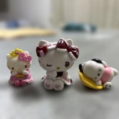 サンリオ キャラクター フィギュア マスコット 3点セット　キティ　ポチャッコのサムネイル