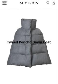 新年タイムセール1/8まで⭐︎MYLAN Poncho Down Coat - メルカリ