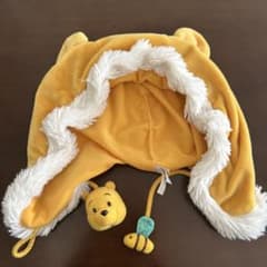 プーさん フリース帽子 耳付きのサムネイル