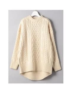 ハイク HYKE☆フィッシャーマンニット ヘビー ケーブル セーター☆1 