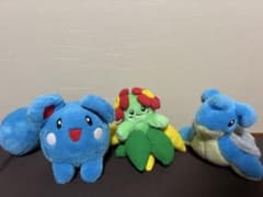 ポケモン TOMY 初期ぬいぐるみ ルリリ ラプラス キレイハナ まとめ売り