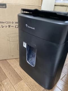 ジャンク品】bonsaii シュレッダー C231-D 黒 - メルカリ