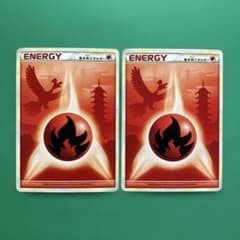 ポケモンカード 基本炎エネルギー2枚 legend ホウオウ