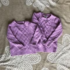 姉妹お揃い　ニットのサムネイル