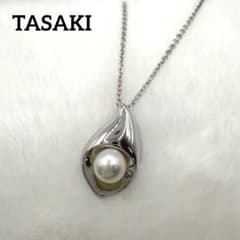 美品✨タサキ 田崎真珠 パ―ルティアドロップ シルバー ネックレス 雫型 