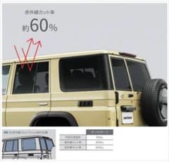 ランドクルーザー70 IRカットフィルムGDJ76W モデリスタのサムネイル