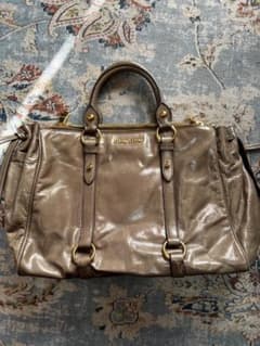 MIU MIU ミュウミュウ アーカイブ レザー ハンドバッグ 美品 グレーのサムネイル