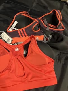 adidas BM SV X Bra L 黒/赤 3点セットのサムネイル