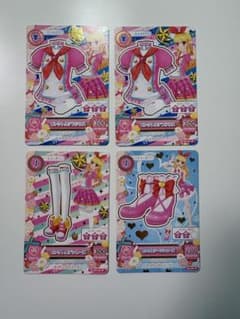 アイカツ ピンクステージコーデ カード4枚セットのサムネイル