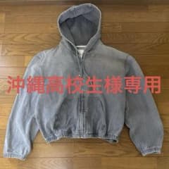 ZARA グレー フルジップ パーカー Mのサムネイル