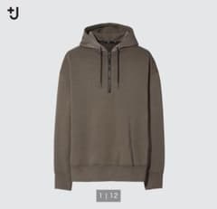 ★UNIQLO★+J★コラボ ドライスウェットハーフジップパーカのサムネイル