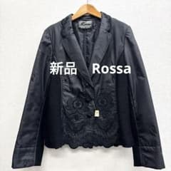 新品 インポートロッサ Rossa 異素材 刺繍 44 ジャケット 黒 - メルカリ