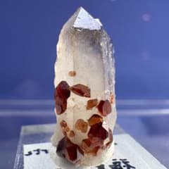 中国産 スぺサルティンガーネット スモーキークォーツ 共生 原石 鉱物