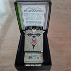 Zippo ライター スカル クロス 薔薇 デザインのサムネイル
