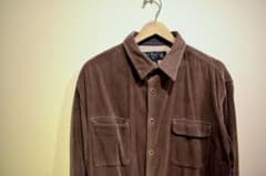 ［美品］コーデュロイ　シャツ(ジャケット)　ブラウンのサムネイル