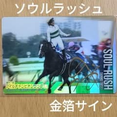 団野大成　過怠金カード　ソウルラッシュ ソウルラッシュ／団野大成金箔サイン／サラブレッドホースコレクション