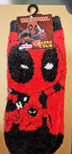 미사용품 데드 풀 양말 양말 22 ~ 24cm MARVEL 마블