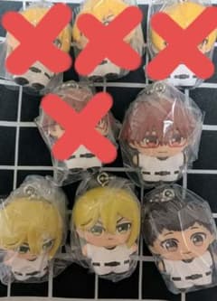 アニメキャラクター キーホルダー 4個セットのサムネイル