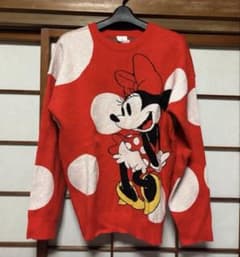 Disney Store ミニーマウス ドット柄 セーター【L】のサムネイル