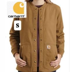 Carhartt ジャケット 茶 フリース裏地　レディース