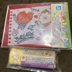 BTS BT21 이치 반 쿠지 TATA RJ 클리어 파일 타월