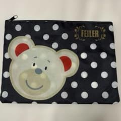 フェイラー クマ テディベア 水玉 ナイロン ポーチ 付録 - メルカリ