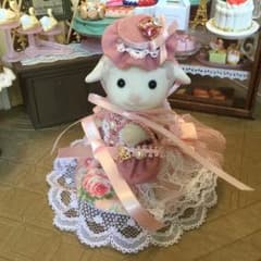 『専用品です』オーバースカート付きドレス☆シルバニア☆羊のお母さんサイズ専用のサムネイル