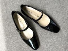 FABIORUSCONI メリージェーン パンプス 37エナメル ブラック 美品 FABIORUSCONI メリージェーン パンプス 37エナメル ブラック 美品