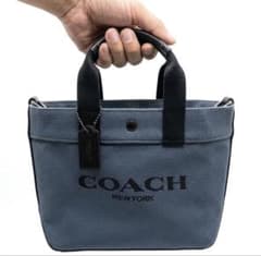 COACH コーチ キャンバス トートバッグ グレーのサムネイル