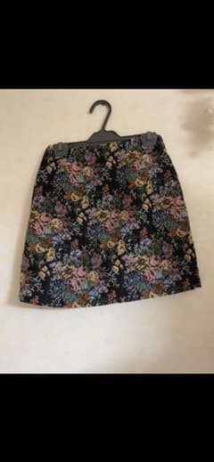 花柄　ミニスカート　レトロ　ヴィンテージのサムネイル