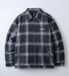 OMBRE CHECK WINTER WORK JACKET (BLK)XL - メルカリ