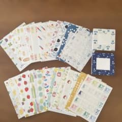 星燈社 便箋25柄 各1枚 ブロックメモ帖2冊 - メルカリ