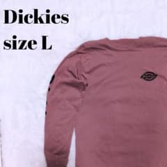 Dickies ディッキーズ 長袖カットソー ロンT ピンク Lサイズのサムネイル