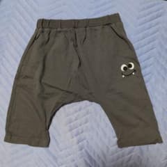 キッズ ハーフパンツ モンスター刺繍 グレーのサムネイル