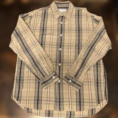 URBAN RESEARCH チェック柄長袖シャツ ベージュ Lのサムネイル